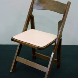 Dark Wood Folding Chair